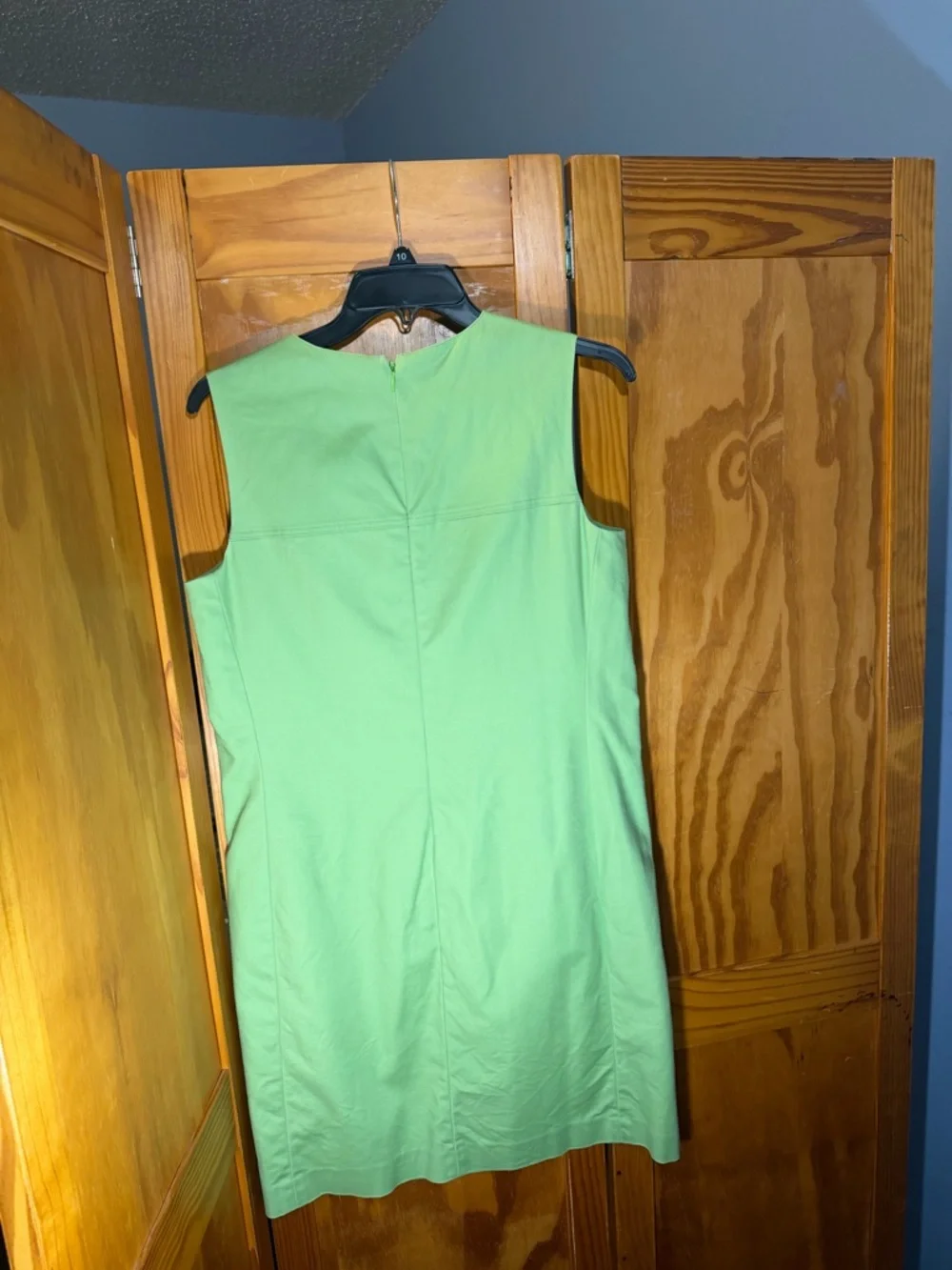 Ralph Lauren Sleeveless Lime Green Shift Dress | Size 10 - Picture 2 of 4